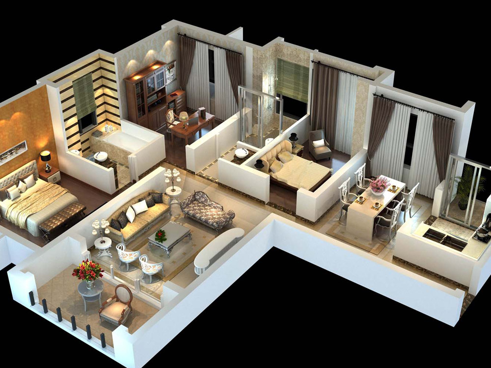 3D Floor Plan 1