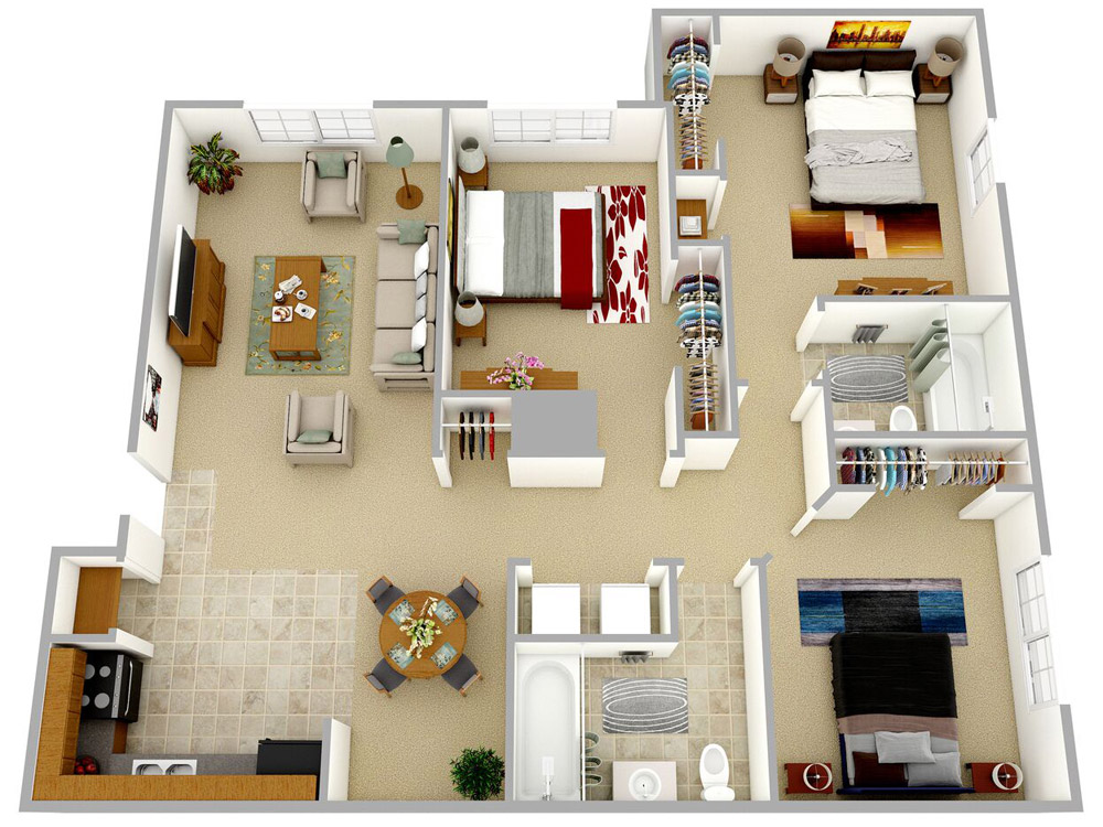 3D Floor Plan 3